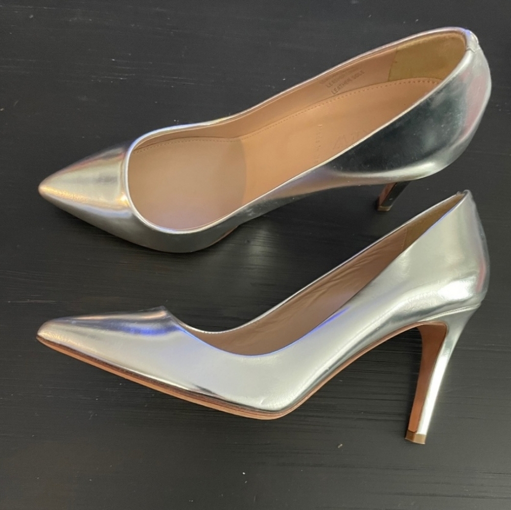 NWOT Vintage J. Crew Everly Mirror Metallic Pumps